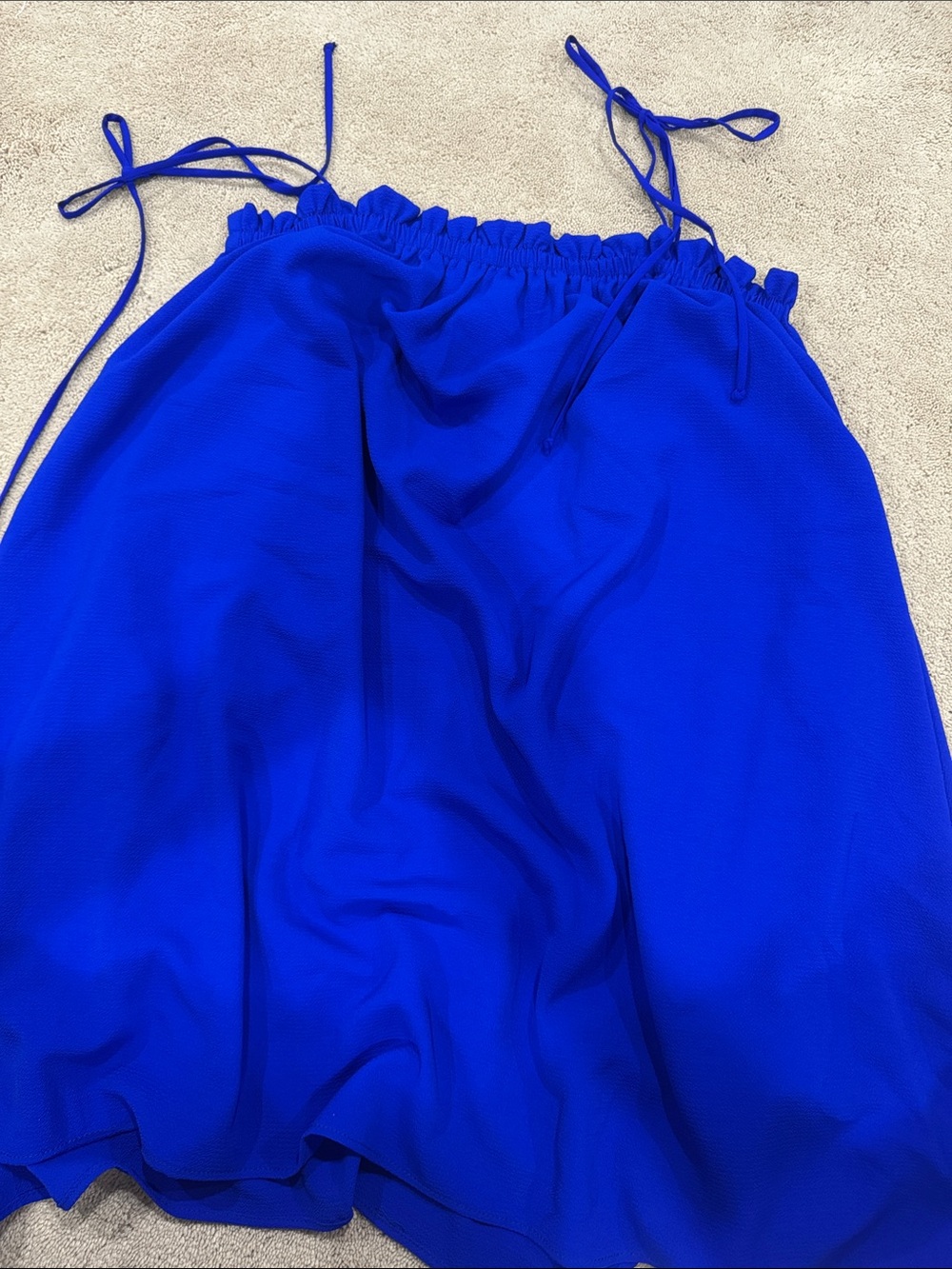 Show Me Your MuMu Angel Royal Blue Mini Dress